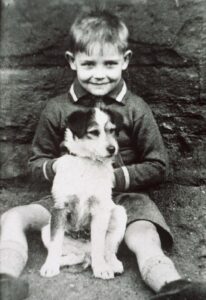 犬と少年一人